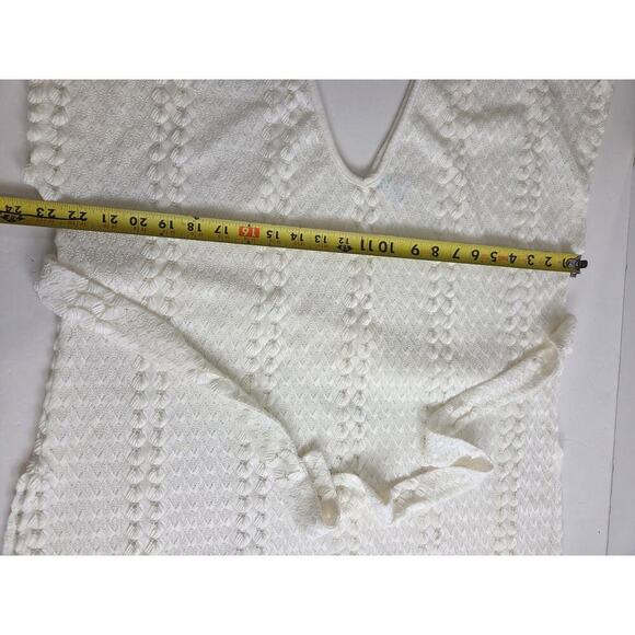 Kona Sol White Crochet Lace Swim Cover XL - Picture 3 of 6